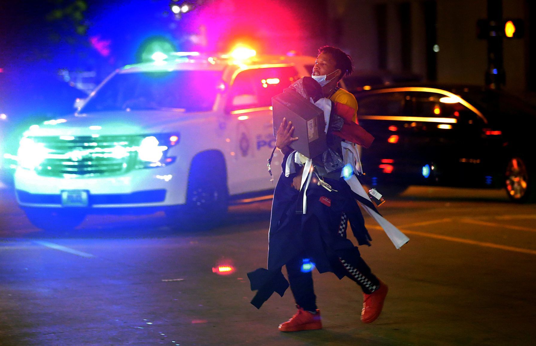 Looting, vandalism results from protest in downtown St. Louis